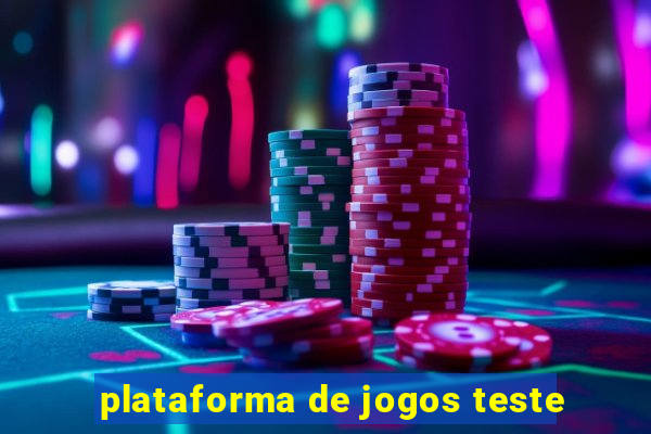 plataforma de jogos teste